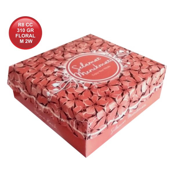 R8 CETAK COATED 310  FLORAL MERAH 2W